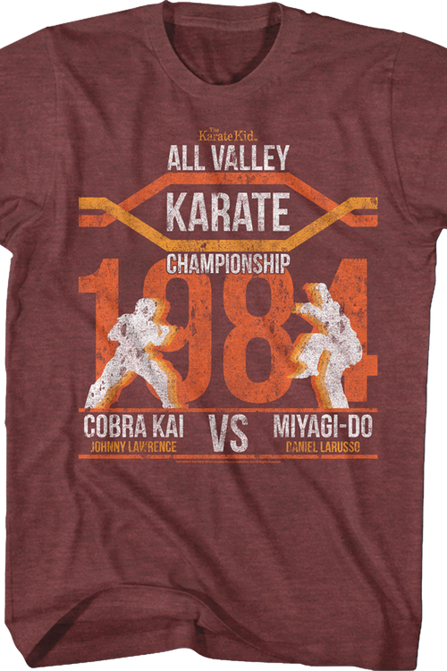 All Valley Championship Silhouettes Karate Kid T-Shirtmain product image