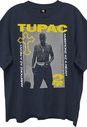Ambitionz Az A Ridah Tupac Shakur Oversized T-Shirt