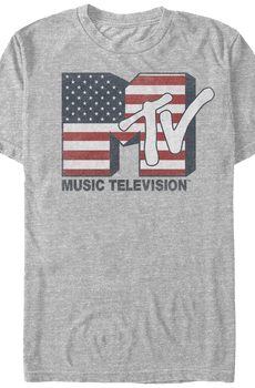 American Flag Logo MTV Shirt