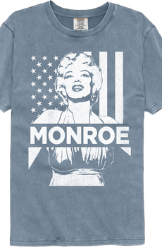 American Flag Marilyn Monroe Comfort Colors Brand T-Shirt