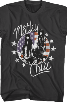 Star And Stripes Motley Crue T-Shirt