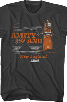 Amity Island Lighthouse Jaws T-Shirt