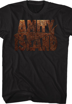 Amity Island Rusted Sign Jaws T-Shirt