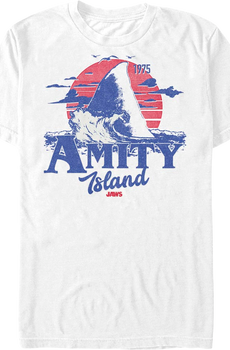 Amity Island Shark Fin Jaws T-Shirt