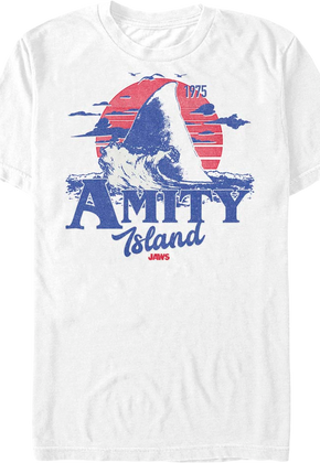 Amity Island Shark Fin Jaws T-Shirt