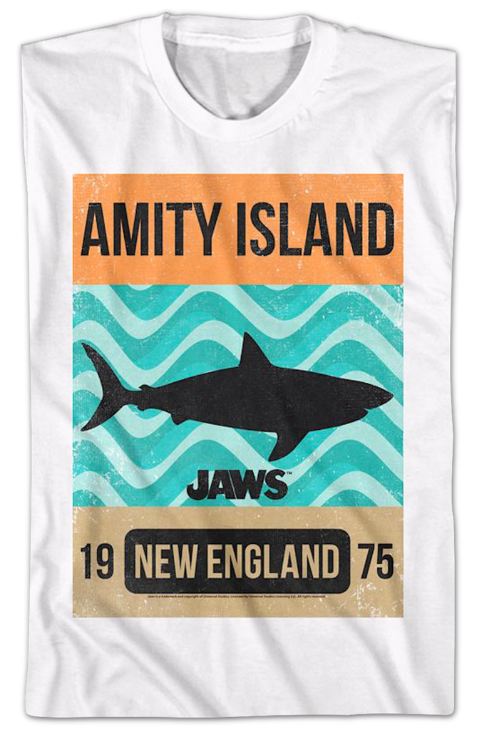 Jaws Amity Island Shark Tours Est 1975 Men's Varsity Jacket | Fruugo US