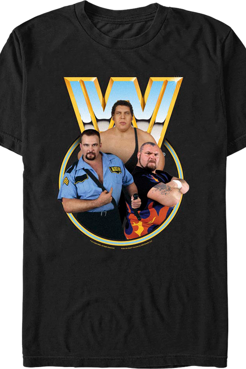 Andre The Giant, Bam Bam Bigelow, Big Boss Man WWE T-Shirtmain product image
