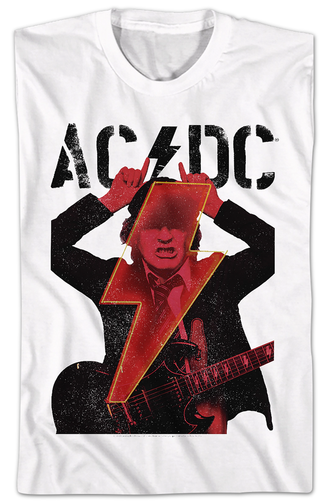 Angus Young Devil Horns T-Shirt ACDC