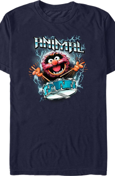 Animal Lightning Drumroll Muppets T-Shirt