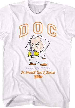 Animated Doc Brown Back To The Future T-Shirt