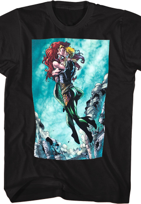Aquaman and Mera Kissing DC Comics T-Shirt