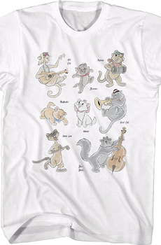 Aristocats Character Collage Disney T-Shirt