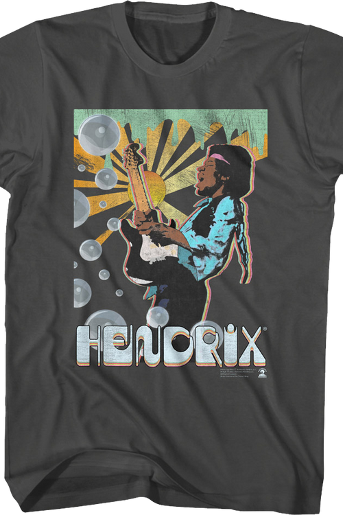 Artistic Bubbles Jimi Hendrix T-Shirtmain product image