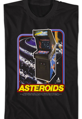 Asteroids Arcade Cabinet Atari T-Shirt