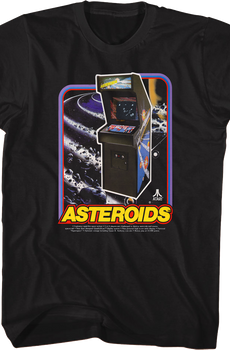Asteroids Arcade Cabinet Atari T-Shirt