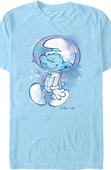 Paint Splatter Astro Smurf T-Shirt
