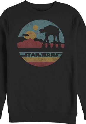 Black AT-AT Silhouette Star Wars Sweatshirt