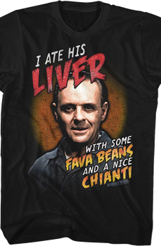 Ate His Liver Silence of the Lambs T-Shirt