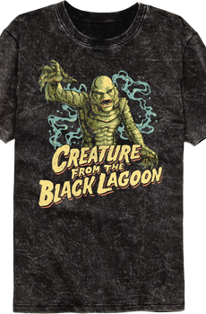 Attack Pose Creature From The Black Lagoon Mineral Wash T-Shirt