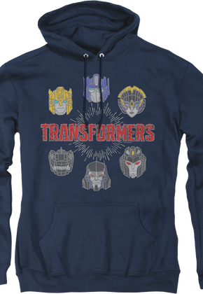 Autobots And Decepticons Head Shots Transformers Hoodie