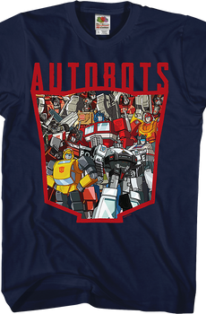 Autobots Logo Collage Transformers T-Shirt