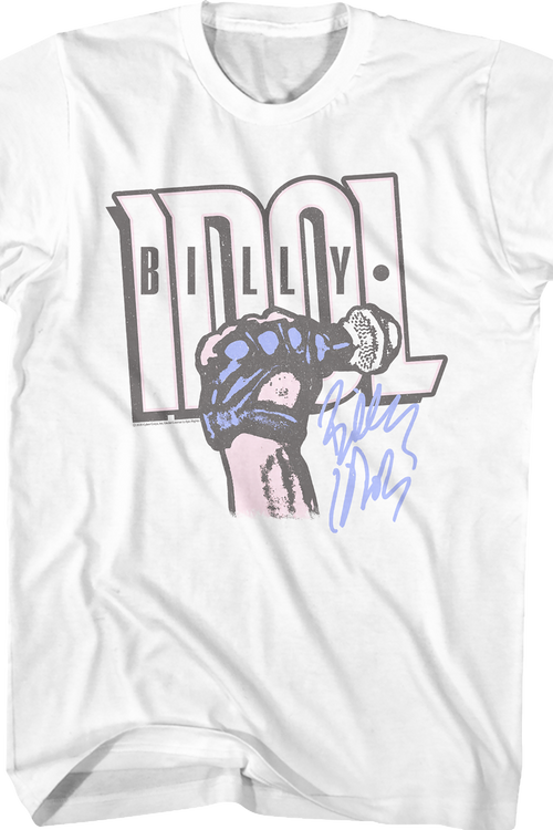 Logo And Autograph Billy Idol T-Shirtmain product image