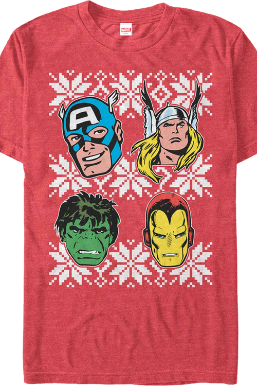 Avengers Snowflakes Marvel Comics T-Shirtmain product image