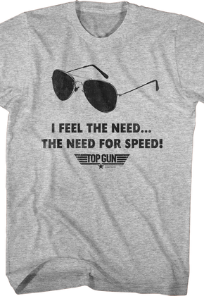 Aviators Feel The Need For Speed Top Gun T-Shirt