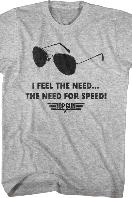 Aviators Feel The Need For Speed Top Gun T-Shirtmain product image