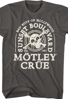 Bad Boys Of Hollywood Motley Crue T-Shirt