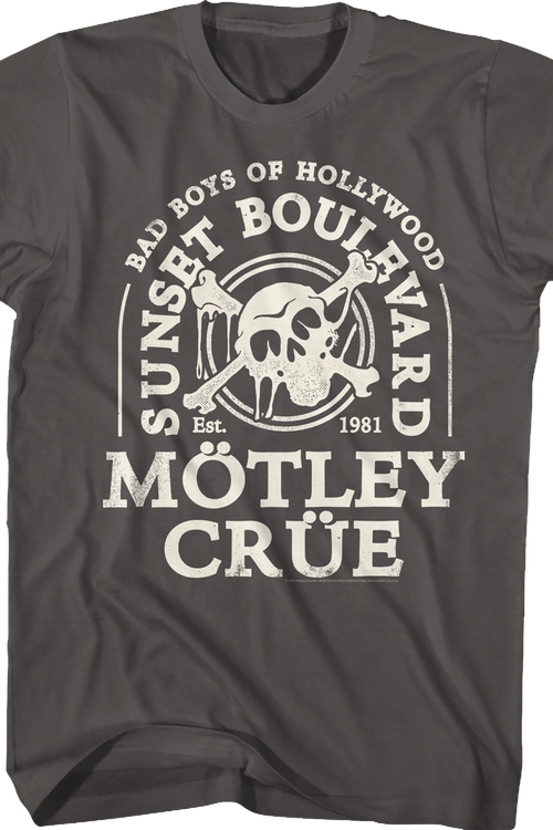 Bad Boys Of Hollywood Motley Crue T-Shirtmain product image