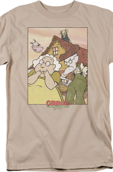 Bagge Gothic Courage The Cowardly Dog T-Shirt