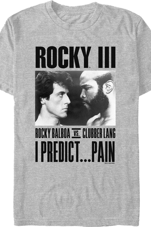 Balboa vs. Lang I Predict Pain Rocky III T-Shirtmain product image