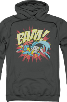 Bam Batman and Superman DC Comics Hoodie