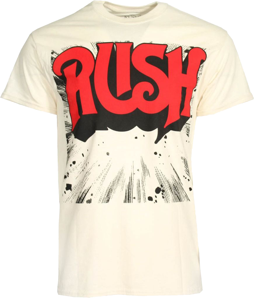 Band Logo Rush T-Shirt: RUSH Mens T-Shirt