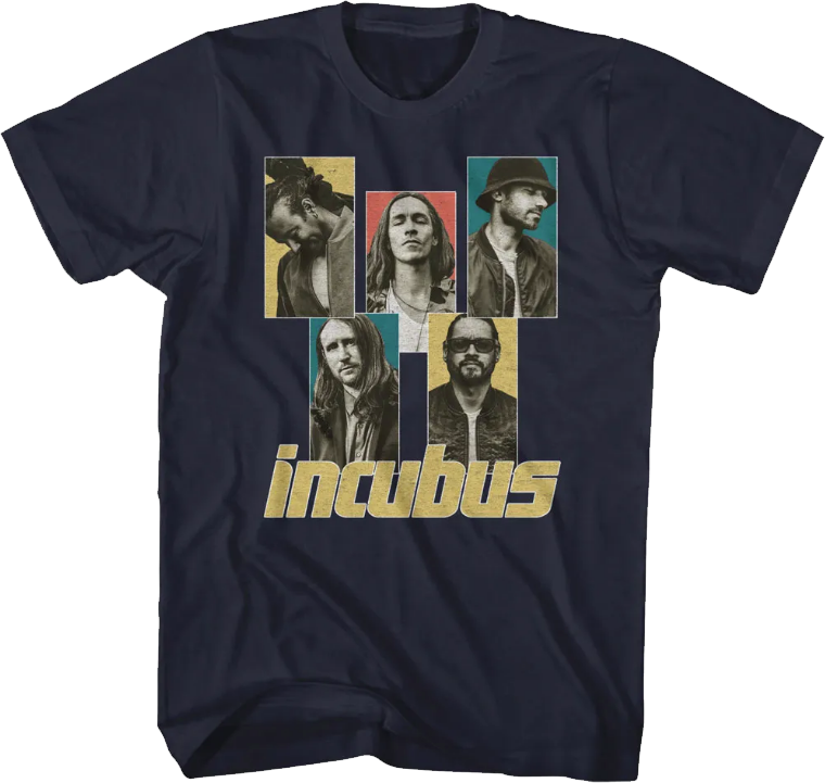 2000'S M and O INCUBUS Band T-Shirt, Men's Size L cotton red type reddish brown Vintage Second Hand main image 1