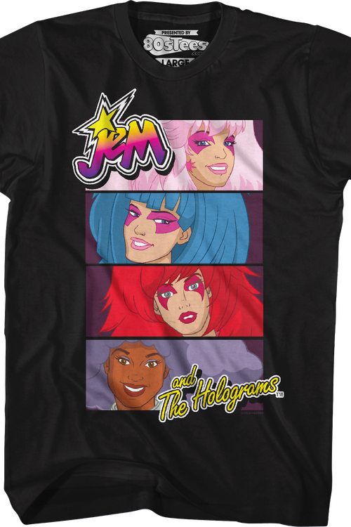 Band Panels Jem And The Holograms T-Shirtmain product image