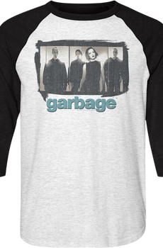 Band Photo Garbage Raglan Baseball Shirt