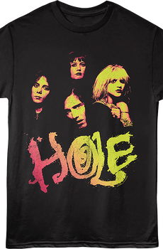 Band Photo Hole T-Shirt