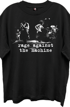 Band Photo Rage Against The Machine Oversized T-Shirt