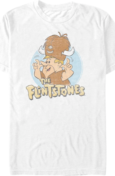 Barney Rubble Water Buffalo Hat Flintstones T-Shirt
