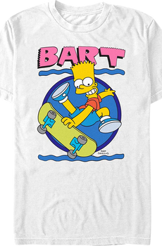 Bart Simpson Skateboard Simpsons T-Shirt