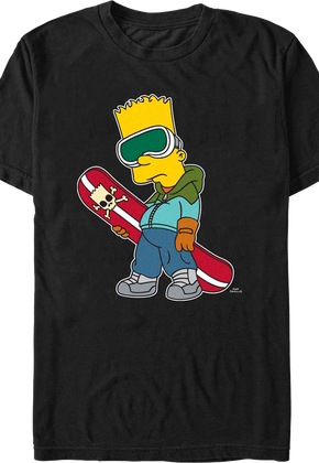 Bart's Snowboard Simpsons T-Shirt