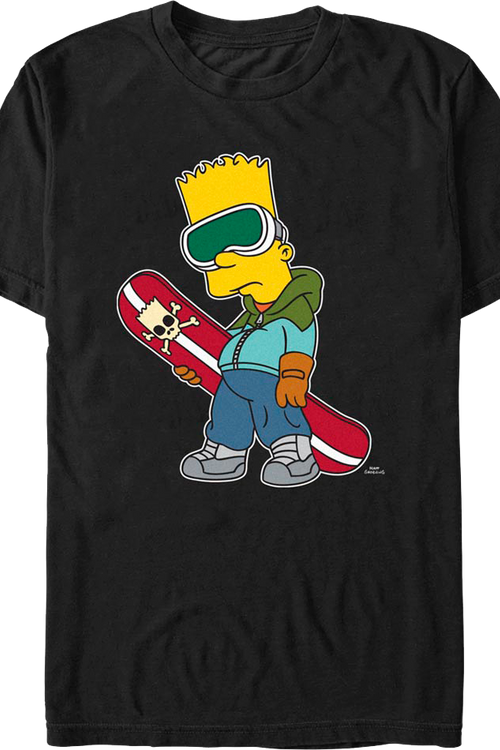 Bart's Snowboard Simpsons T-Shirtmain product image