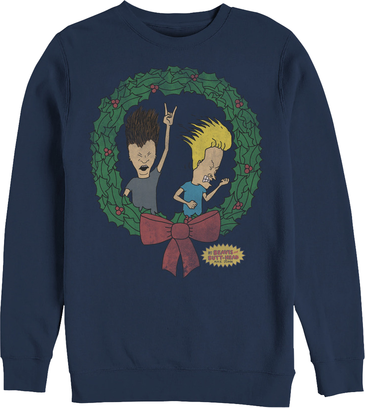 Beavis And Butt Head Christmas Sweatshirt
