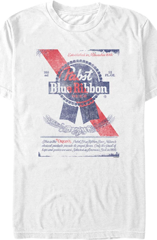 Beer Can Label Pabst Blue Ribbon T-Shirt