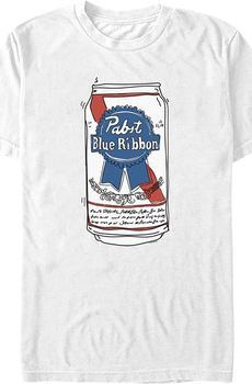 Beer Can Pabst Blue Ribbon T-Shirt