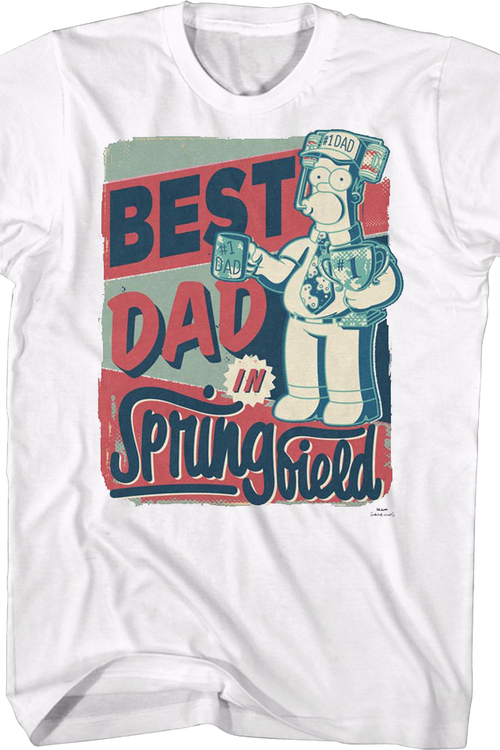 Best Dad In Springfield The Simpsons T-Shirtmain product image