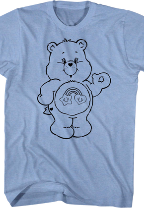 Best Friend Bear Outline Care Bears T-Shirt