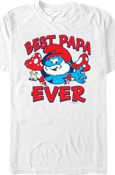 Best Papa Ever Smurfs T-Shirt